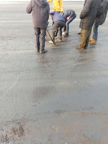 姜夔二期道路上面層一次瀝青檢查情況分析